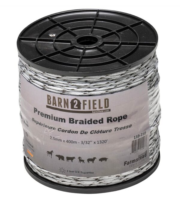 Barn2Field PREMIUM 2.5mm Braided Rope 3xCU/6xSS 400m,