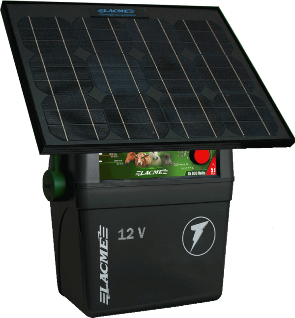 Clovert B50 12V 5 Joule Fencer With 33W Solar Panel (Less Battery)