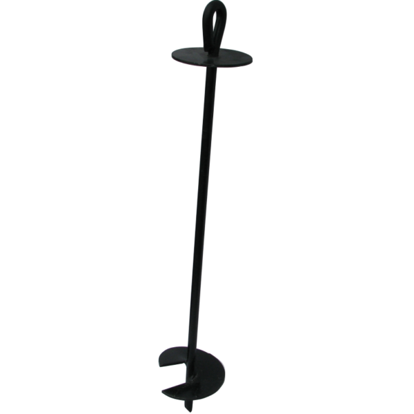 6" X 36" Earth Anchor. 3/4" Rod Diameter.With Plate