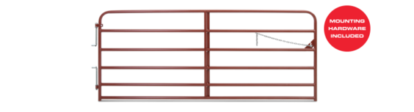 10Ft True North Utility 6 Bar Gate 48" RED