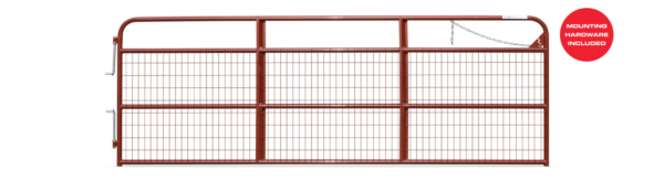 6Ft 36"H MESH True North Utility 3 Bar Gate 48" GALV - Image 2