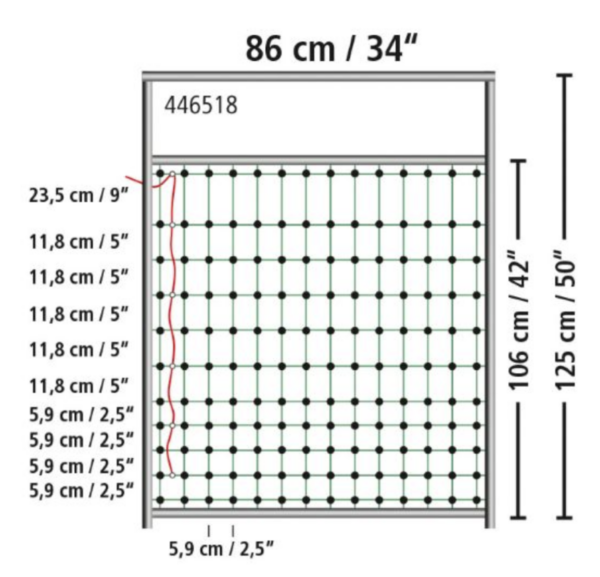 34" Door Kit for Electrified Netting  35-49" Height - Image 2