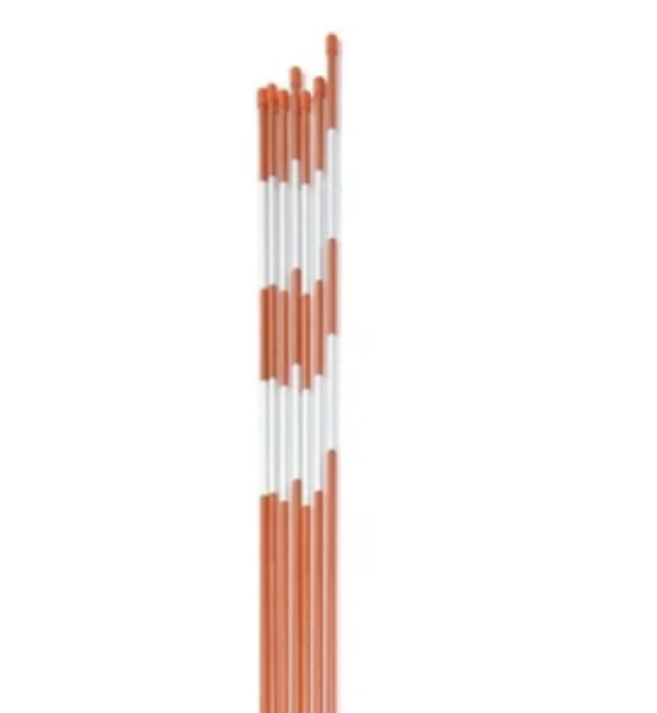3/8" x 48" HD Orange Fiberglass Driveway / Trail Marker 25/PK