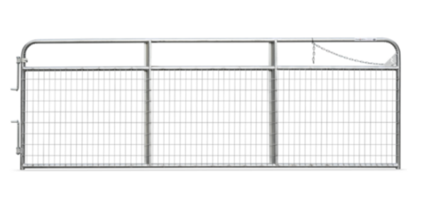 12Ft 36"H MESH True North Utility 3 Bar Gate 48" GALV