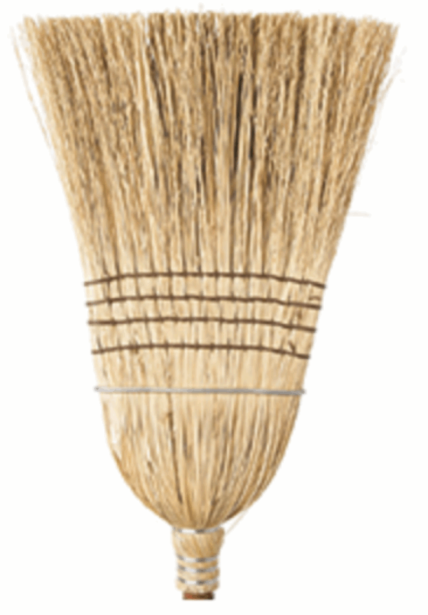 Heavy Duty Corn Broom, 3 wires/1 string